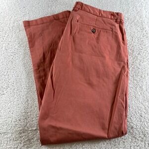 Tommy Bahama Men's Size 34x30 Flat Front Chino Pants Red Salmon Preppy Clean
